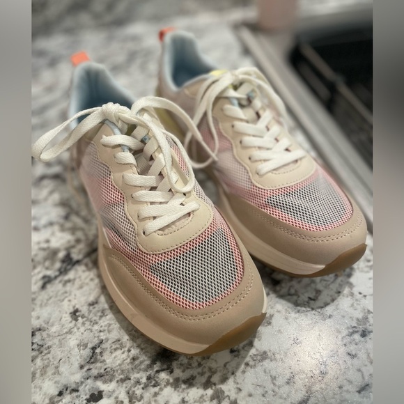 New Zara COMBINED ATHLETIC SNEAKERS, Women Size 39 US 8 color Multi Trainers - Picture 2 of 16